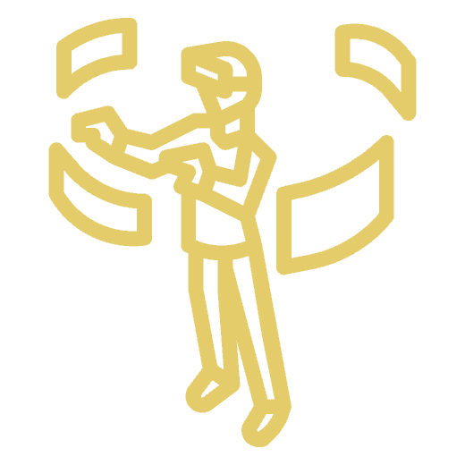 Immersive Brand Activation icon gold