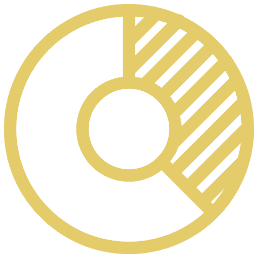 KPI & Success icon gold