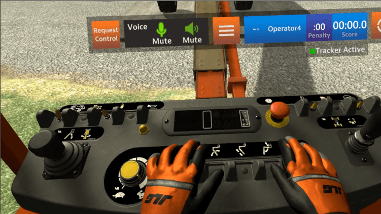 JLG VR training simulation